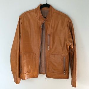 Camel men’s leather jacket